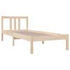 vidaXL Bedframe massief hout 75x190 cm