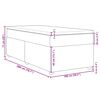 vidaXL Boxspring met matras stof lichtgrijs 100x200 cm