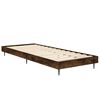 vidaXL Bedframe zonder matras hout gerookt eikenkleurig 75x190 cm
