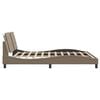 vidaXL Bedframe met LED zonder matras "Zadar" cappuccino 180x200 cm