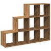 vidaXL Kamerscherm / boekenkast 137,5x29x103,5 cm hout artisanaal eik