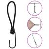 vidaXL Spanelastiek met haken 50 st 17 cm