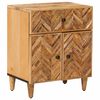 vidaXL Nachtkastje met lade Bruin 50 x 33 x 60 cm Massief Mango Hout