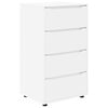 vidaXL Opslagkasten 60 x 48 x 105 cm Bewerkt hout Wit