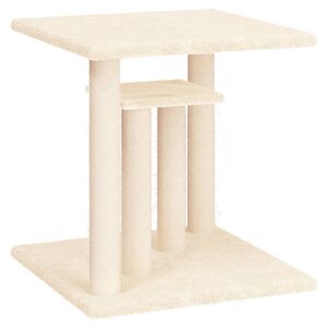 vidaXL Krabpaal met platforms 50 cm cr&egrave;mekleurig