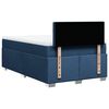 vidaXL Boxspring met matras stof blauw 120x200 cm