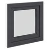 Kelderraam RISOR Antraciet 50 x 50 cm PVC en glas