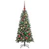 vidaXL Kunstkerstboom met 150 LED Groen 120 cm PVC en Plastic en Staal