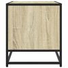 vidaXL Tv-meubel 61x40x46 cm bewerkt hout metaal sonoma eikenkleurig