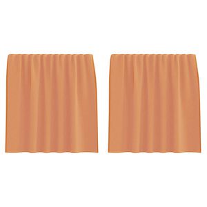 vidaXL Voile gordijnen met roedezakken 2 st terracotta