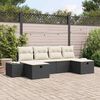 vidaXL Tuin Sofa Set met kussen met opslag 6 pcs poly rattan