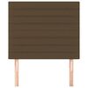 vidaXL Hoofdbord donkerbruin 90x5x118/128 cm Stof