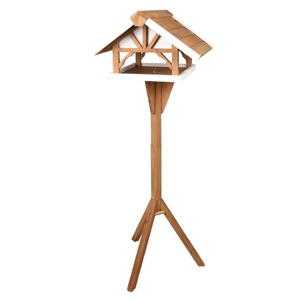 FLAMINGO Vogelvoedertafel op standaard Vintro 44x45,5x126 cm naturel