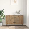 vidaXL Dressoir met lade Artisan Eiken 100 x 36 x 60 cm Bewerkt hout