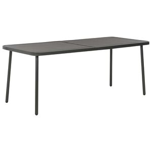 vidaXL Tuintafel 180x83x72 cm staal donkergrijs