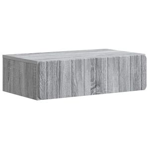 vidaXL Wandmontage Zijtafel Grijs sonoma 59 x 34,5 x 17 cm