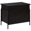 vidaXL Opbergbox Zwart eiken 80 x 40 x 49,5 cm Bewerkt hout