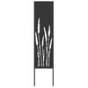 vidaXL Tuin Privacy Screen Zwart 32 x 140 cm Koudgewalst staal