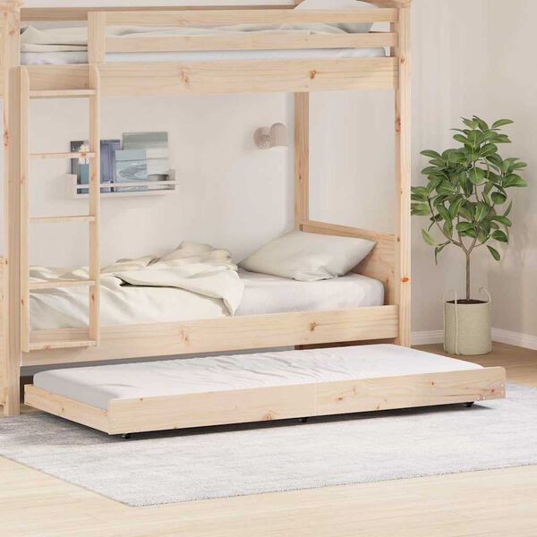 vidaXL Bedframe Bruin 90 x 190 cm Massief grenenhout