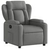 vidaXL Relaxfauteuil Donkergrijze Stof