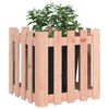 vidaXL Plantenbak met hekontwerp 50x50x50 cm massief douglashout