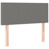 vidaXL Hoofdbord 90x5x78/88 cm stof donkergrijs