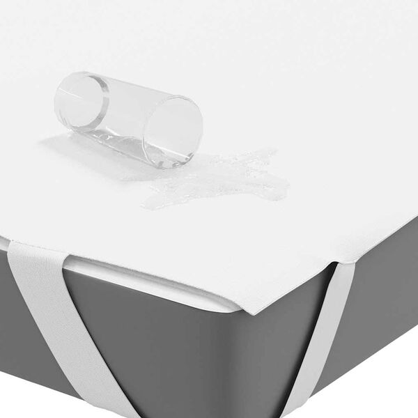 vidaXL Matrasbeschermer waterdicht 140x200 cm wit