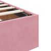 vidaXL Ottoman bedframe zonder matras 120x200 cm fluweel roze