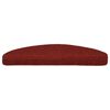 vidaXL Trapmatten Zelfklevend 5 stuks 65x21x4 cm Bordeaux Rood Halfrond Groot