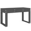 vidaXL Tuinbank 80x38x45 cm massief grenenhout grijs