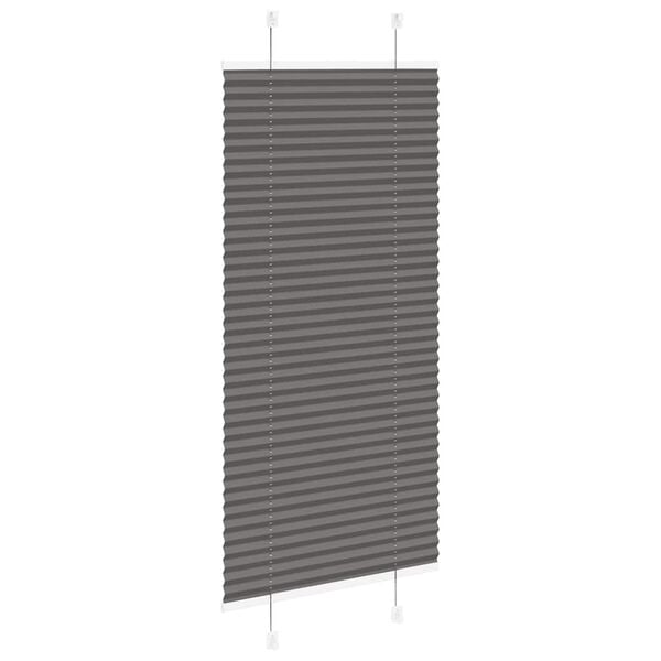 vidaXL Pliss&eacute; rolgordijn 60x150 cm stofbreedte 59,4 cm polyester zwart