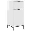 vidaXL Badkamer Kast met lade Hoogglans wit 39,5 x 36 x 88 cm