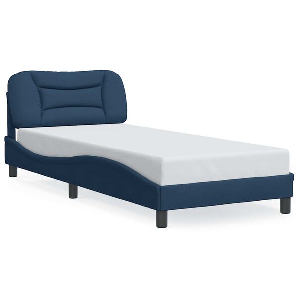 vidaXL Bedframe zonder matras "Hvar" 80x200 cm stof blauw