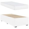 vidaXL Bedframe met matras Wit 100 x 200 cm Stof