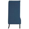 vidaXL Hoge Rug Bank Blauw 109 x 56 x 121 cm Stof