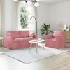 vidaXL Bank 2 pcs Roze 158 x 78 x 80 cm Fluweel