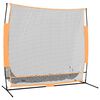 vidaXL Golftrainingsnet 215x107x216 cm polyester zwart en oranje