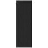 vidaXL Wand TV Kast 2 pcs Zwart Eiken 30,5 x 30 x 90 cm Bewerkt hout