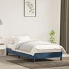 vidaXL Bedframe zonder matras 90x200 cm fluweel donkerblauw