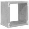 vidaXL Wandschappen kubus 4 st 22x15x22 cm betongrijs
