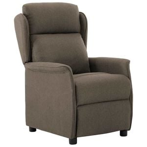 vidaXL Ligstoel Taupe Polyester