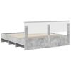 vidaXL Bedframe met hoofdeinde Beton Grijs 180 x 200 cm Bewerkt hout