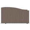 vidaXL Slaapbank met matras en USB stof taupe 90x200 cm