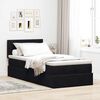 vidaXL Ottoman bed met matras 80x200cm fluweel zwart