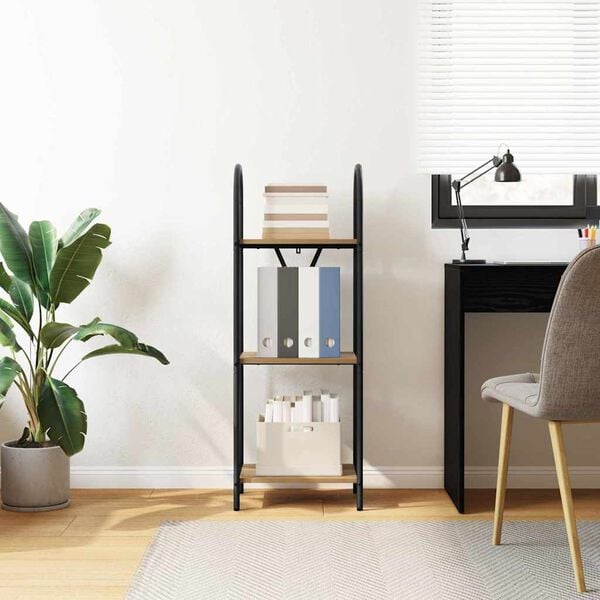 vidaXL Boekenkast Artisan Eiken 40 x 30 x 109 cm Bewerkt hout