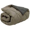 vidaXL Winter Dekbed Lichtgrijs en Antraciet 220 x 135 cm Microfiber