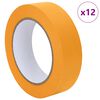vidaXL Verf Maskertapes 12 pcs Geel 30mm x 50m Papier