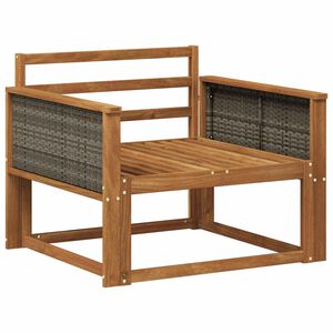 vidaXL Buiten Midden Sofa Massief Acaciahout Naturel