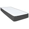 vidaXL Boxspring stof donkergrijs 120x200 cm