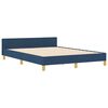 vidaXL Bedframe met hoofdeinde Blauw 140 x 190 cm Stof
